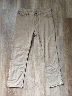 Banana Republic Khaki Straight-Leg Pants